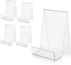 ZOEY Acrylic Book Stand with Ledge Clear Display Easels Plate by ZOEY