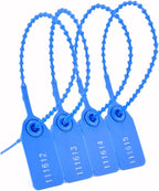 100Pcs Plastic Tamper Shipping Seals Pull-Tite Security Seal Signage Numbered by Rasunkae
