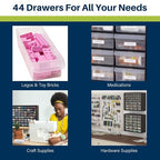 Akro-Mils 44-Drawer Plastic Drawer Storage Cabinet - Image 5