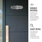 Custom Wall or Door Sign, Personalized Plaque Engraved Message - Image 3