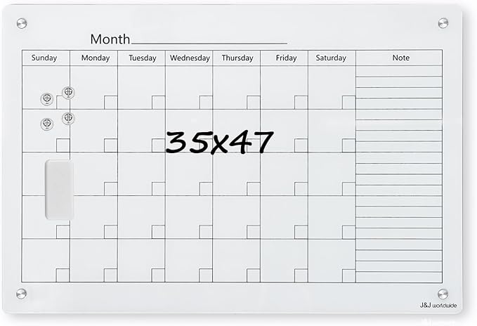 Magnetic Whiteboard Calendar, by JJworldwide