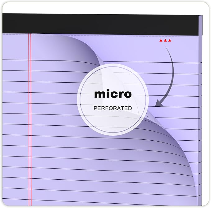 AILZFEI 6pcs Small Legal Pad 5x8 College Ruled Purple Legal Pads Notepads 6 - Image 5
