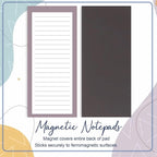 Utron 4 Pack Magnetic Notepads for Refrigerator, 50 Pages/Book Grocery List - Image 5
