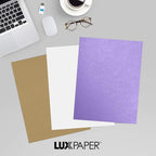 LUXPaper 8.5" x 11" Cardstock | Letter Size | Amethyst Metallic | 105lb. Cover - Image 9