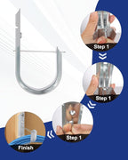 AOKLIT 2" Galvanized Steel J-Hooks, Heavy Duty Wall Mount Cable Support J Hook - Image 6
