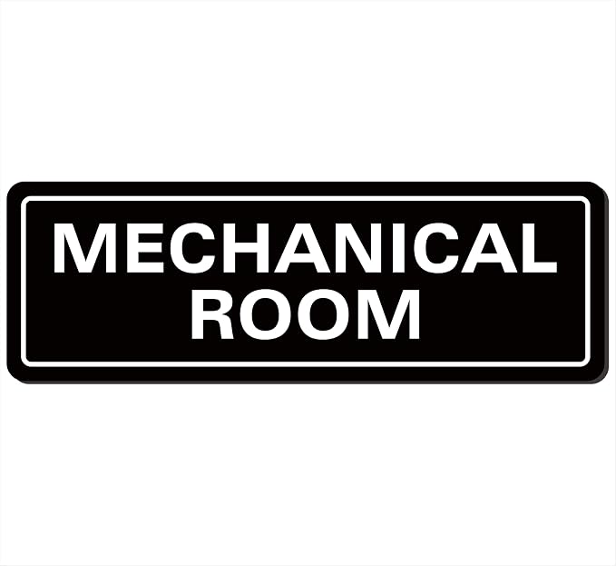 Mechanical Room Sign – Equipment Room Sign, Premium Durable Acrylic Material by Unknown
