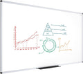 VIZ-PRO Dry Erase Board/Magnetic Whiteboard, 72 x 48 Inches, Large Wall Mounted by VIZ-PRO
