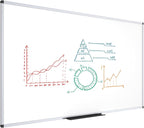 VIZ-PRO Dry Erase Board/Magnetic Whiteboard, 72 x 48 Inches, Large Wall Mounted by VIZ-PRO