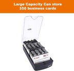 Eagle Business Card Box, Push-Button, Storage up to 550 Cards - Image 3