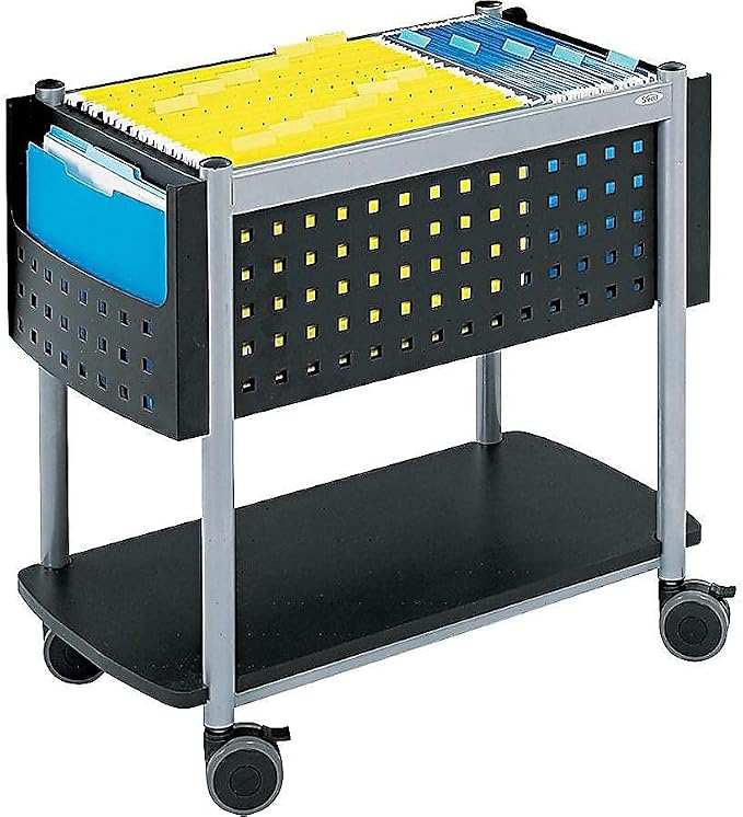 Safco, Scoot Open Top, Rolling Mobile File Cart, Fits Letter and Legal-Size - Image 3