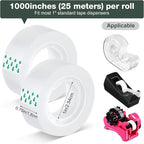 Pasimy 96 Rolls Clear Tape Bulk Strong Sticky Transparent Tape Refills - Image 2