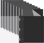 Teling 48 Pcs Clear Front Report Covers by Teling
