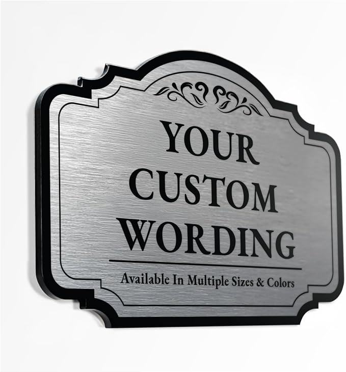 Design 2 Decorative Outdoor Metal Signs by SpeedyOrders