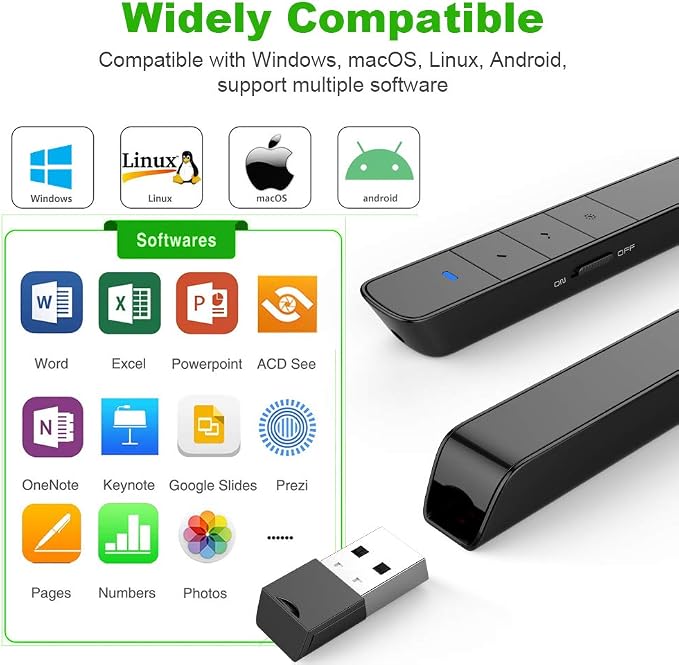 Norwii N75 Rechargeable Presentation Clicker - Image 4