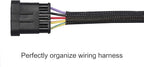 25ft - 3/4 inch PET Expandable Braided Sleeving – Black – Alex Tech Braided - Image 3