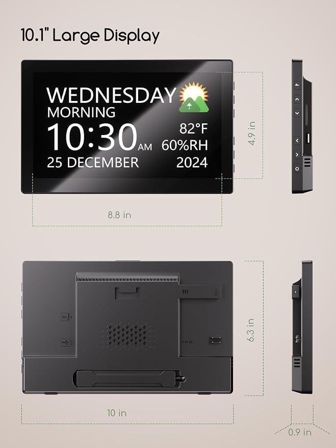 Raynic Digital Clock, Large Display Calendar Clock - Image 8