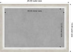 Amanti Art Silver Framed Magnetic Board 14x20 Small Vision Board - Image 4