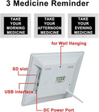 Aowasi Digital Day Calendar Clock Auto-Diming & 8 Alarms Options Extra Large - Image 4