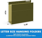 Extra Capacity Hanging File Folders, RAZCC 30 Pack Letter Size Reinforced - Image 2