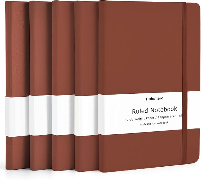 Huhuhero Notebooks Journal, Ruled Notebook, Premium Thick Paper Lined Journal by Huhuhero