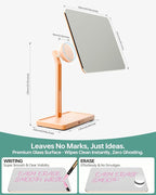 YEOUX Premium Desktop Glass Mirror, Dry Erase Board & Magnetic Phone Stand - Image 7