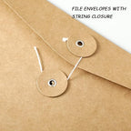 10pcs A4 Kraft Paper Envelopes Portfolio Foolscap File Folders Document Folder - Image 6