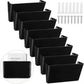 Colarr 8 Pcs Wall File Holder Organizer Plastic Wall Mount Mail Organizer by Colarr