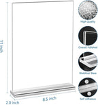 EHWINE 10 Pack 8.5 x 11 Acrylic Sign Holder - Image 4