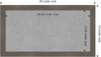 Amanti Art Grey Framed Magnetic Board 14x26 Small Vision Board - Image 4