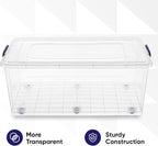 Superio Storage Bins with Lids, Stackable Totes, BPA Free, Odor Free, Organizer - Image 7