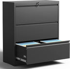Yukimo 3 Drawer Lateral File Cabinet, File Cabinets by YUKIMO