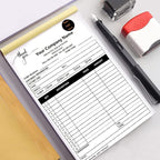 Personalized Invoice Book Custom 2 Part/3 Part Receipt Book Quote Estimate - Image 3