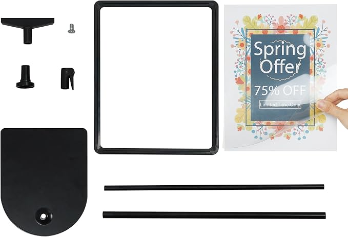 ONCEMORE Sign Holder, 8.5 x 11 Inch Sign Stand - Image 5