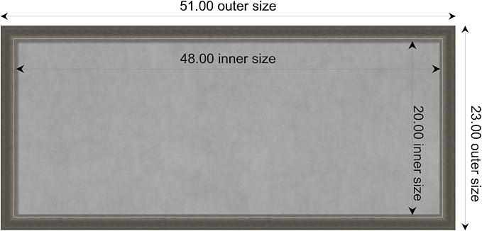 Amanti Art Silver Framed Magnetic Board 23x51 Oversize Vision Board - Image 4