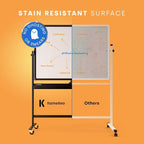 Rolling Dry Erase Board 48 x 36 - Image 6
