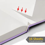 Annecy Blank Journal Notebook, Medium 5.5x 8.25, 160 Pages 100GSM Writing Paper - Image 4