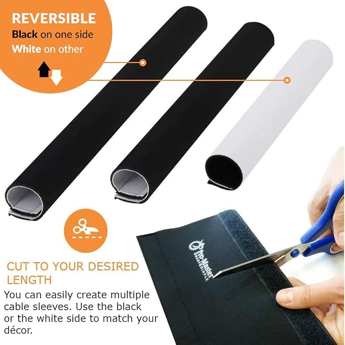 Premium 63'' Cable Management Sleeve, Best Cords Organizer - Image 2