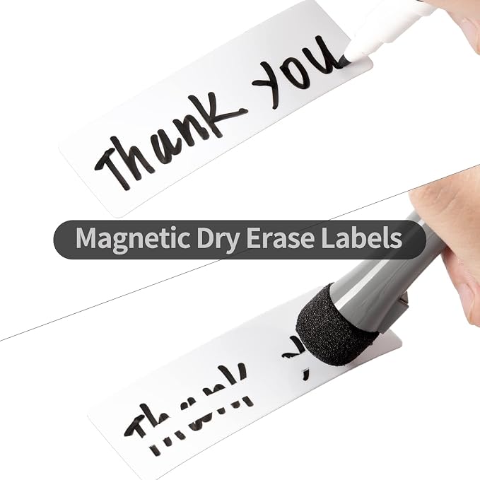 OQUYDEA 40-Pack Dry Erase Magnetic Labels - Image 3