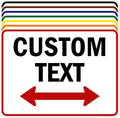 Custom Arrow, Custom Directional Sign, Two Way Arrow, 36x48 Inches, Rust Free by MySignCenter