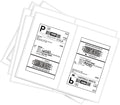 BESTEASY 200 Round Corner Half Sheet Self Adhesive Shipping Labels by BESTEASYLABELPRINTER