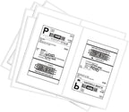 BESTEASY 200 Round Corner Half Sheet Self Adhesive Shipping Labels by BESTEASYLABELPRINTER