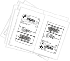 BESTEASY 1000 Round Corner Half Sheet Self Adhesive Shipping Labels by BESTEASYLABELPRINTER
