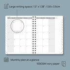 POPRUN 2026 Planner with Hourly Schedule, Vertical Layout - Image 4