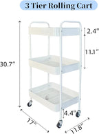 LIWNYRK Metal 3 Tier Rolling Cart - Image 7