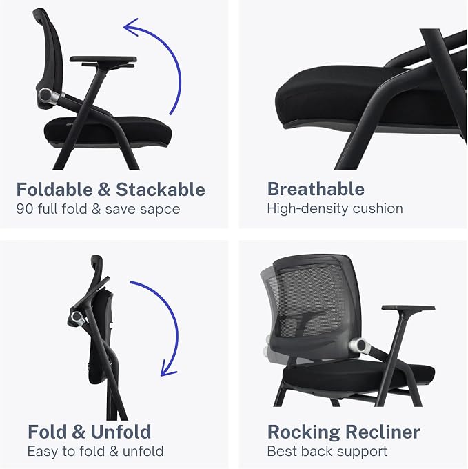 30 Pack Foldable Office Chairs - Image 5