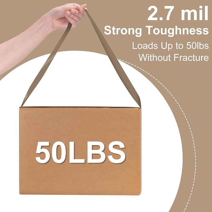 Ealyder Tape Brown Packing Tape 2 inch x 60 Yards, 3 Rolls - Image 4