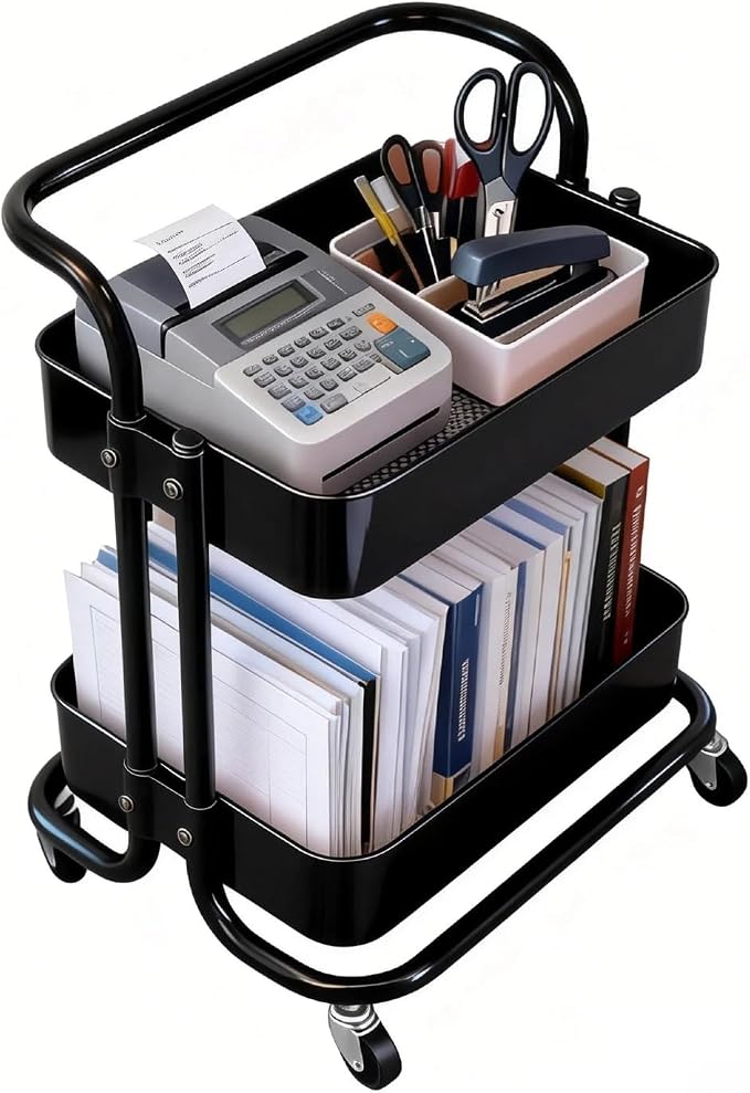 Ufriandz 2 Tier Rolling Utility Cart by Ufriandz