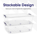 Superio Storage Bins with Lids, Stackable Totes, BPA Free, Odor Free, Organizer - Image 3