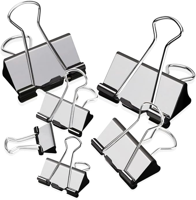 Binder Clips Assorted Sizes Paper Clamps, Meet a Variety of use Scenarios by MearunSolar