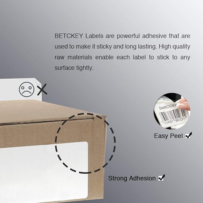 BETCKEY - 4" x 2.5" Shipping & Multipurpose Labels Compatible - Image 4